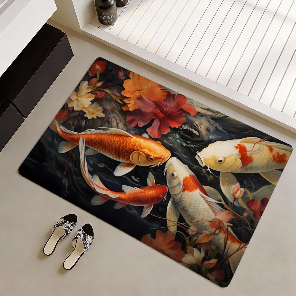 Home Goods Bathroom Mats - Koi fish that bring you good
