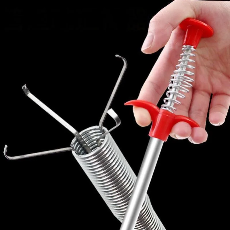 Home Bathroom Cleaning - Hand Pinch Cleaning Sewer Pipe Plunger