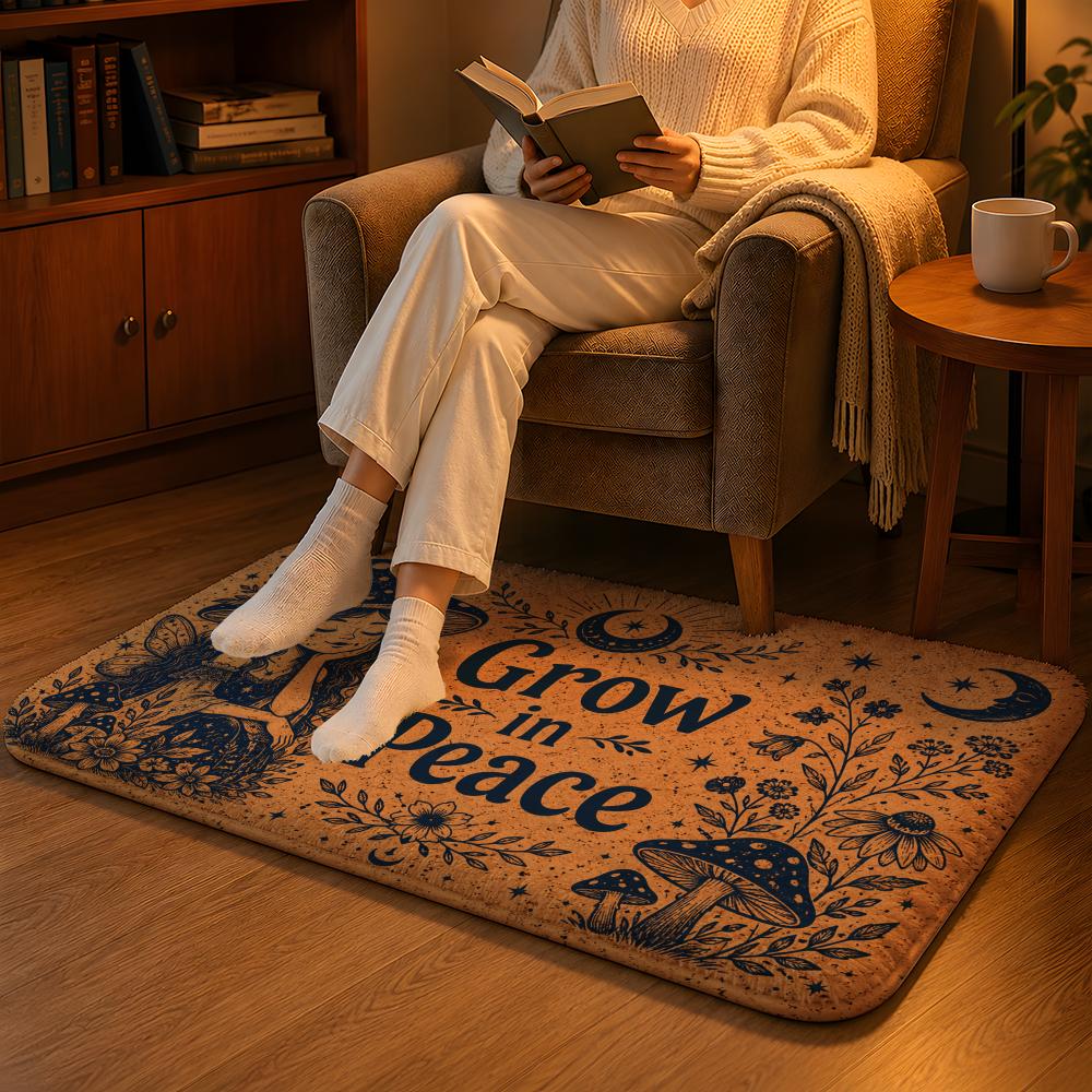 Home Goods Bathroom Mats - Celestial Good Vibes Floor Mat Soft