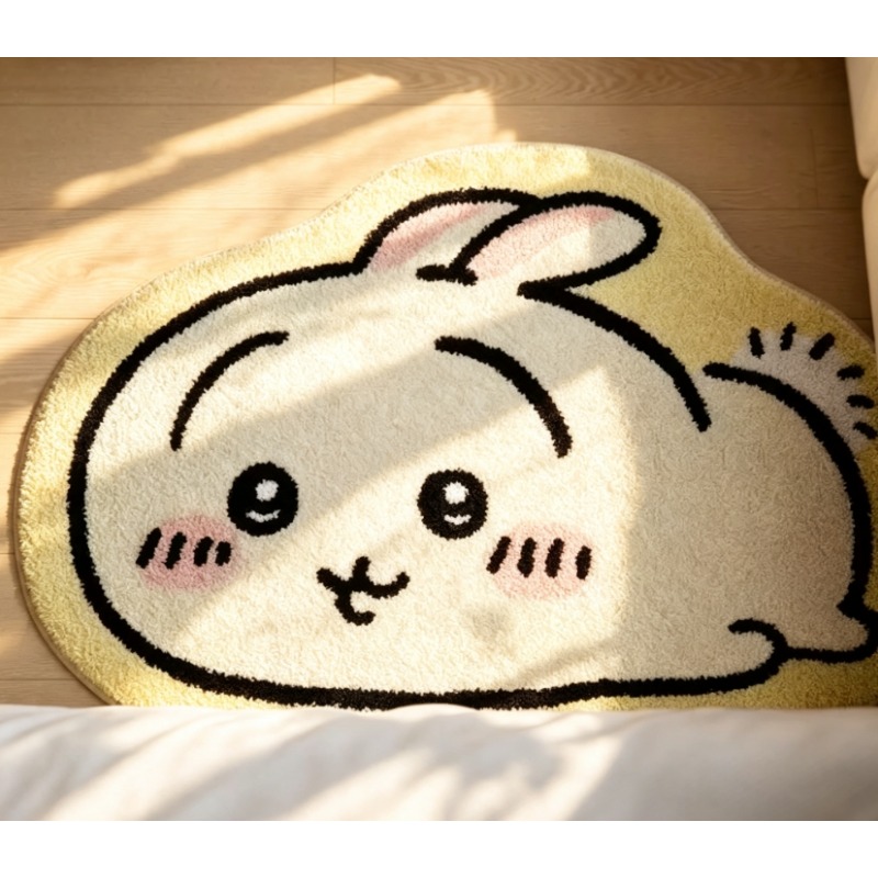 Home Goods Bathroom Mats - Anime Chiikawa Plush Rug Hachiware &