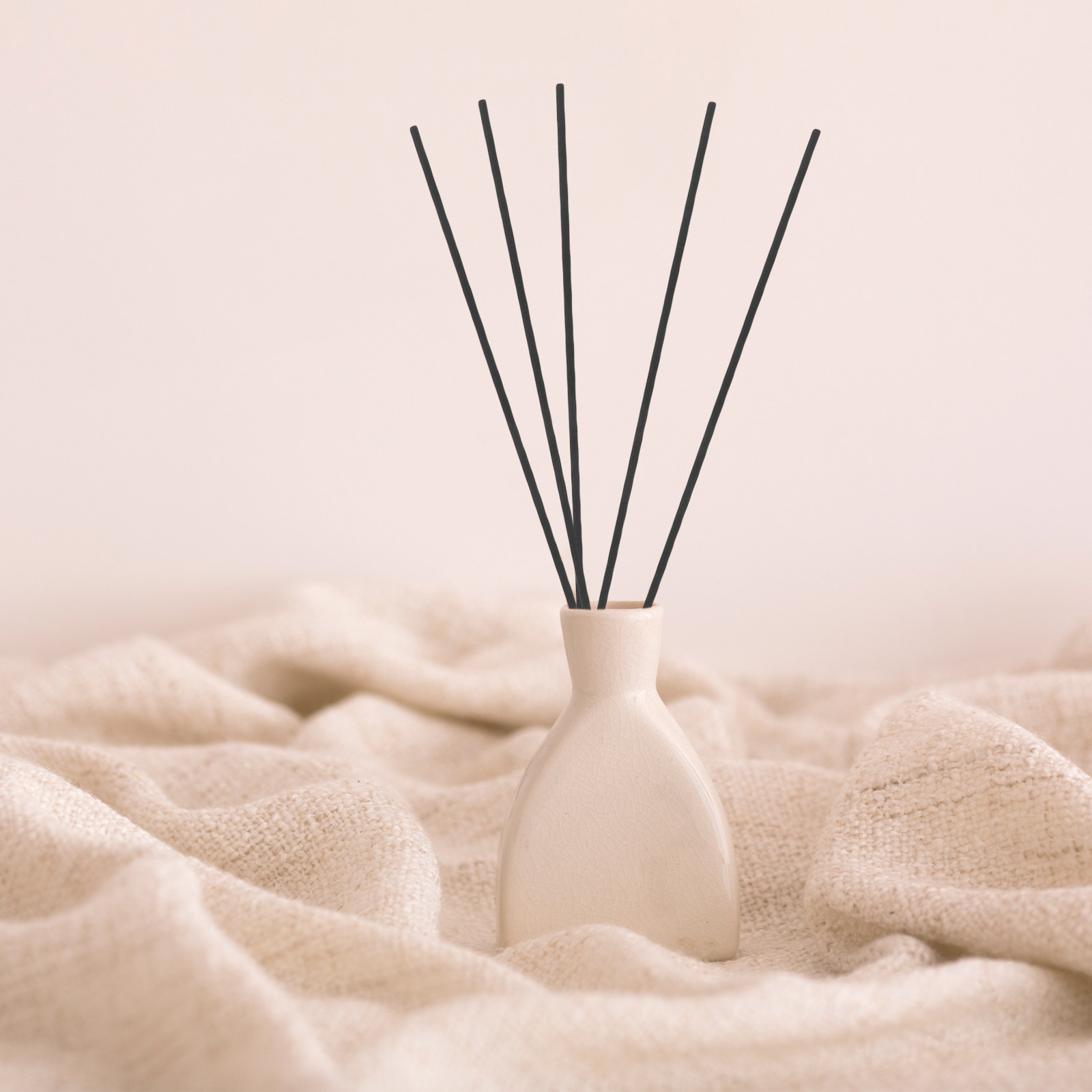Home Bathroom Essentials - 100Pcs Fibre Reed Diffuser Sticks Black