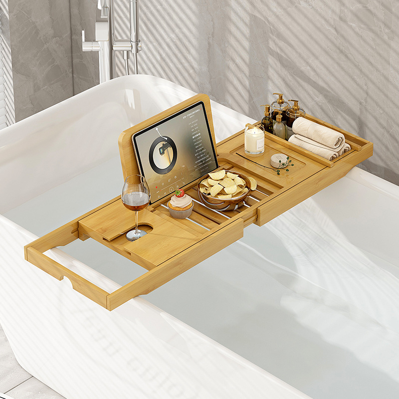 Bath Caddy Tray - Luxury Expandable Bathtub Caddy Tray Bathtub
