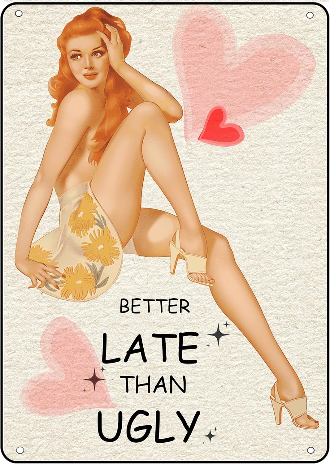 Home Bathroom Wall Art - Bathroom Home Pin Up Girl Metal