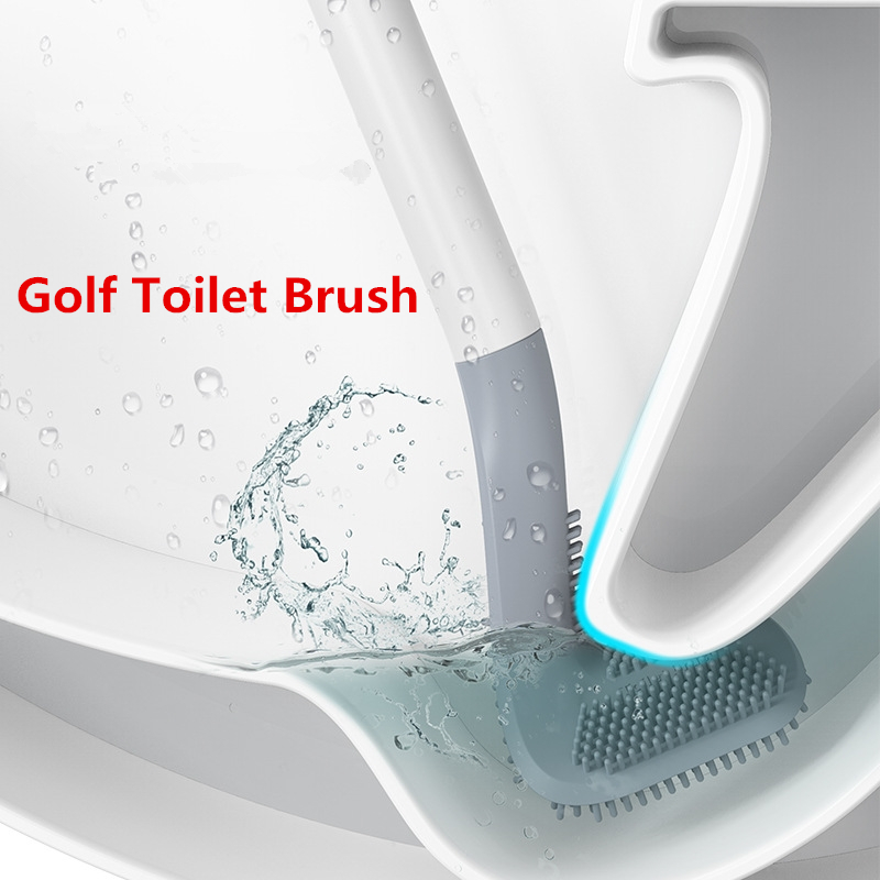 Home Bathroom Cleaning - 2026 NEW Toilet Cleaning Silicone Brush