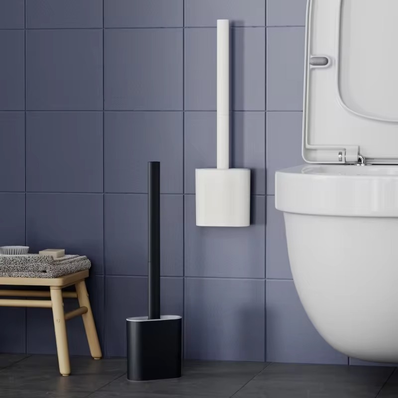 Home Bathroom Cleaning - 1PC Black Wall Mounted Toilet Brush