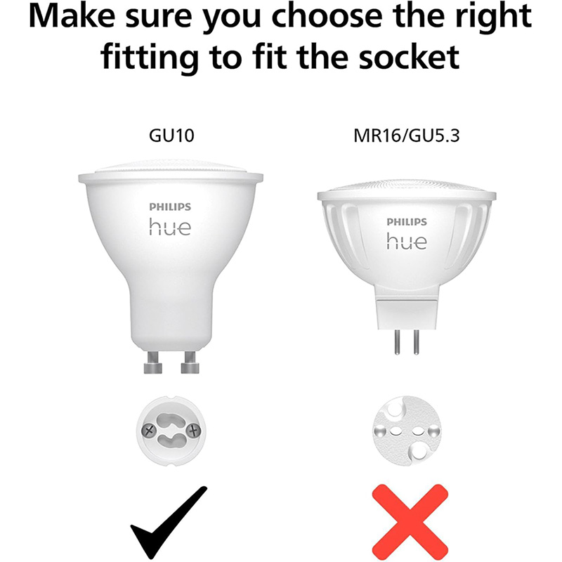 Philips Hue GU10 Smart LED Spo - Philips Bulb Hue 评论和价格