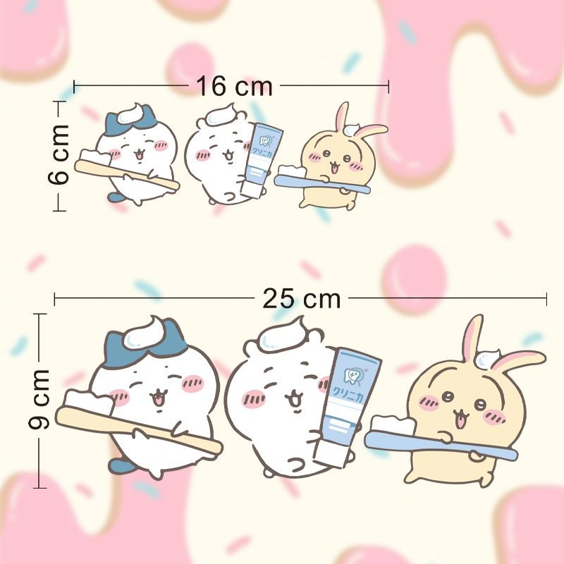 Hot Chiikawa Mirror Stickers S - Home Bathroom Essentials 评论和价格