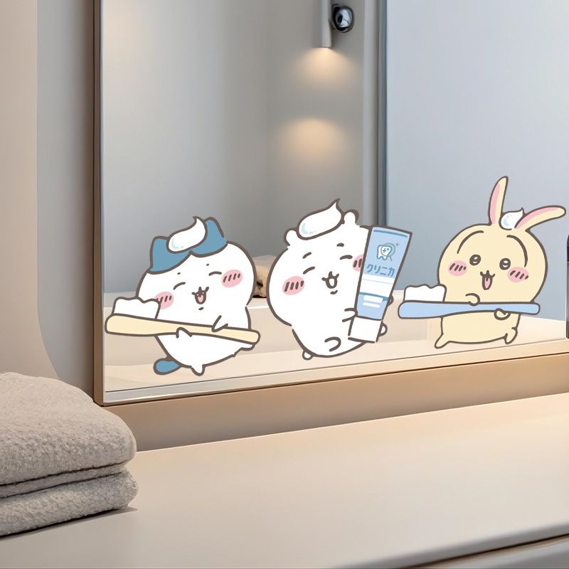 Hot Chiikawa Mirror Stickers S - Home Bathroom Essentials 评论和价格