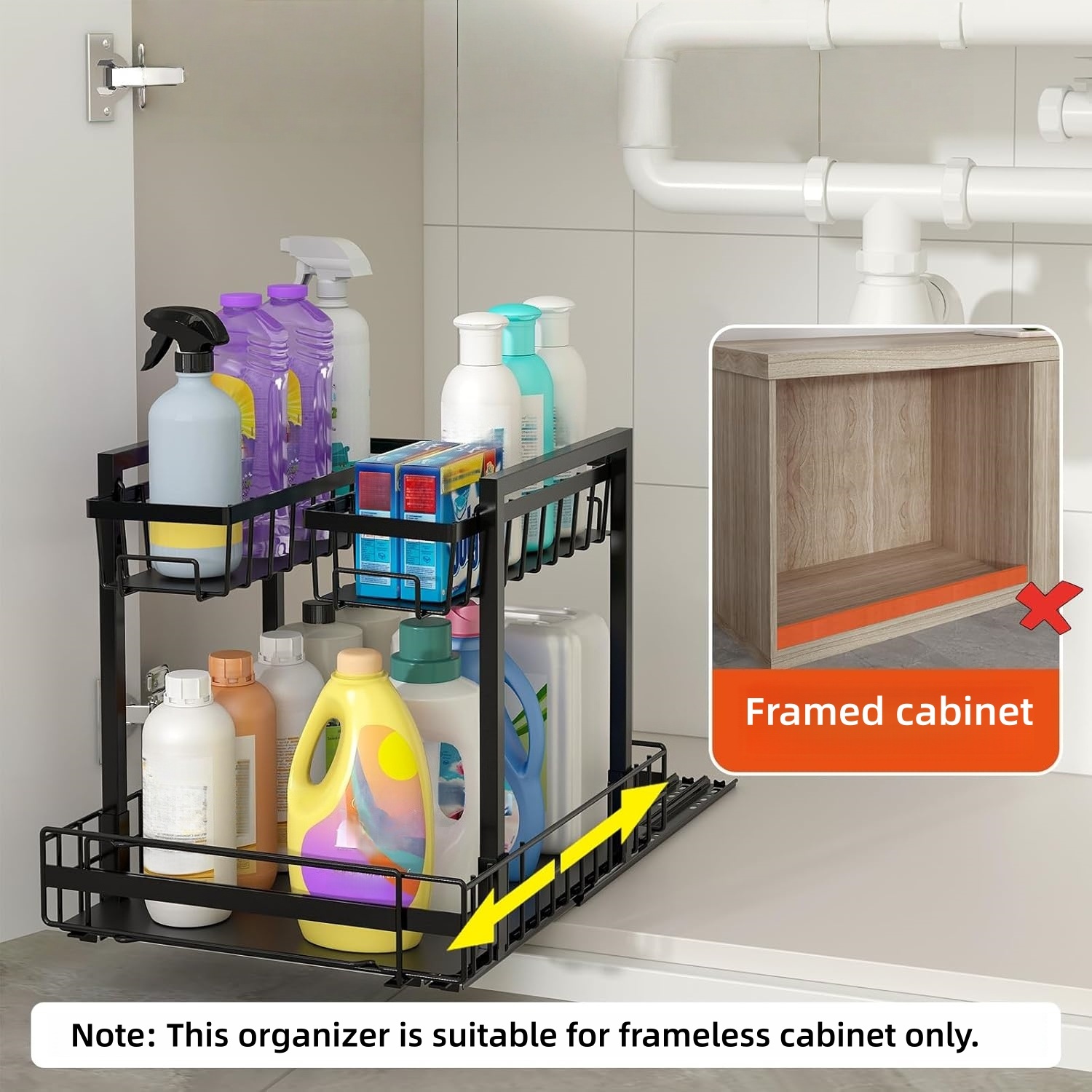 2-Tier Expandable Under Sink O - Home Depot Bathroom Sink 评论和价格