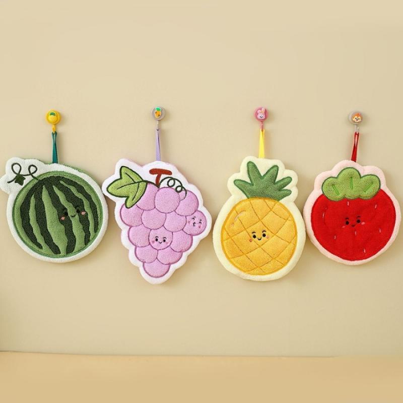Fruit Hand Towel Kitchen Absor - Home Bathroom Cleaning 评论和价格