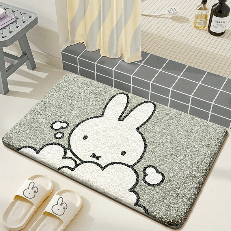 Kawaii Miffy Floor Mat Cute Ca - Home Goods Bathroom Mats 评论和价格