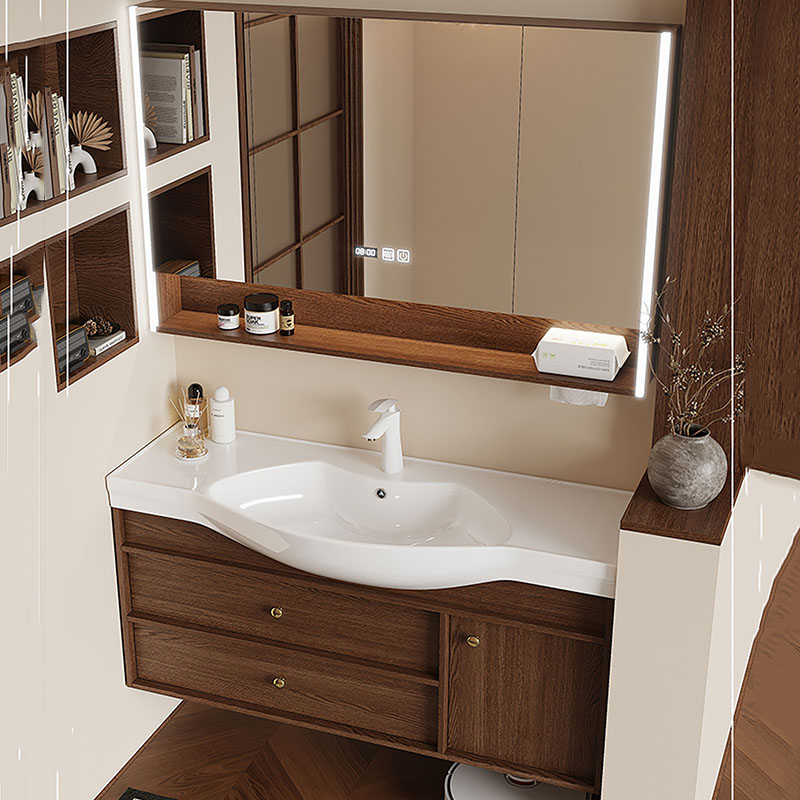 Mirror Storage Cupboard Organi - Home Bathroom Partition Wall 评论和价格