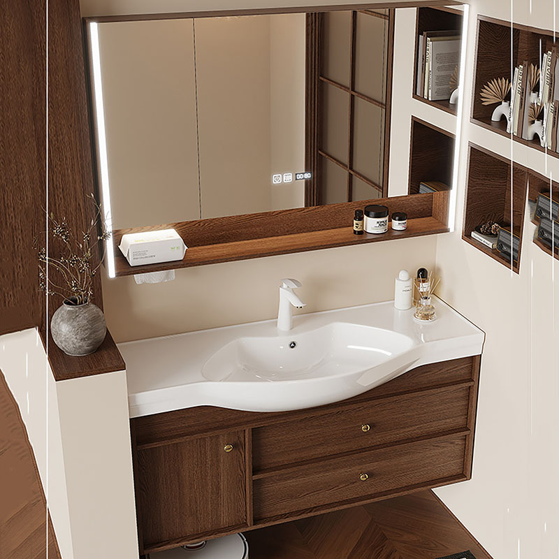Mirror Storage Cupboard Organi - Home Bathroom Partition Wall 评论和价格