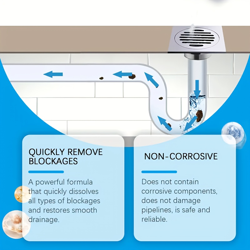 Powerful Drain Cleaner Powder, - Home Bathroom Cleaning 评论和价格