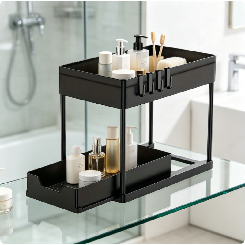 2 Tier Under Sink Sliding Orga - Home Depot Bathroom Sink 评论和价格