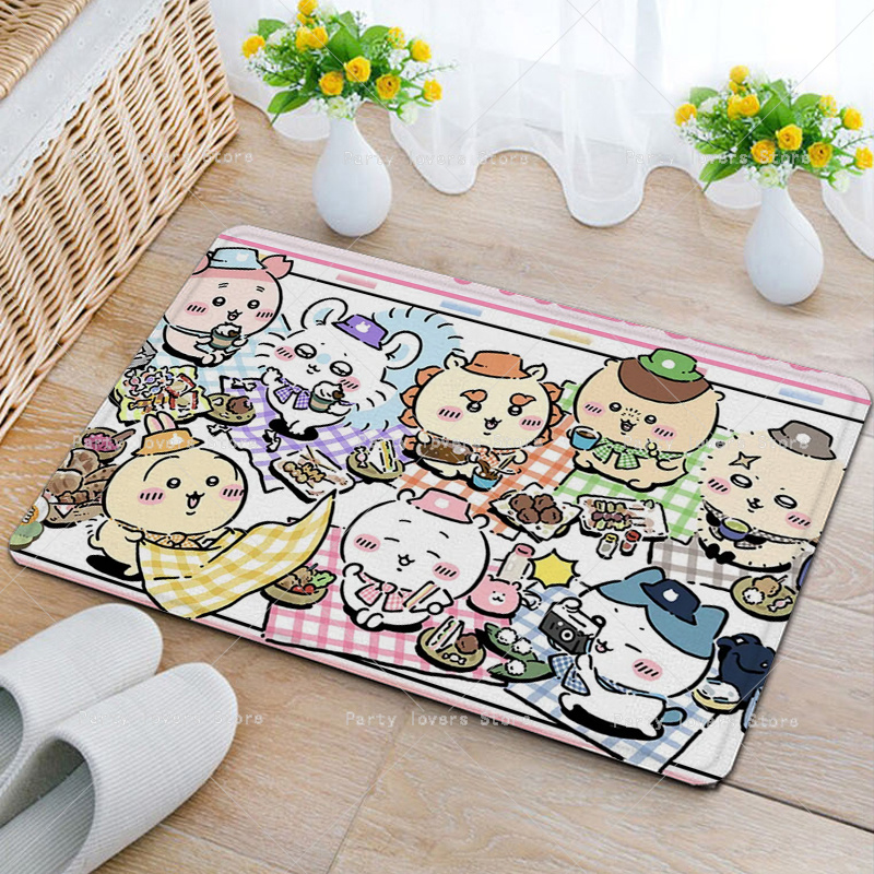 Anime Chiikawas Flannel Carpet - Home Goods Bathroom Mats 评论和价格