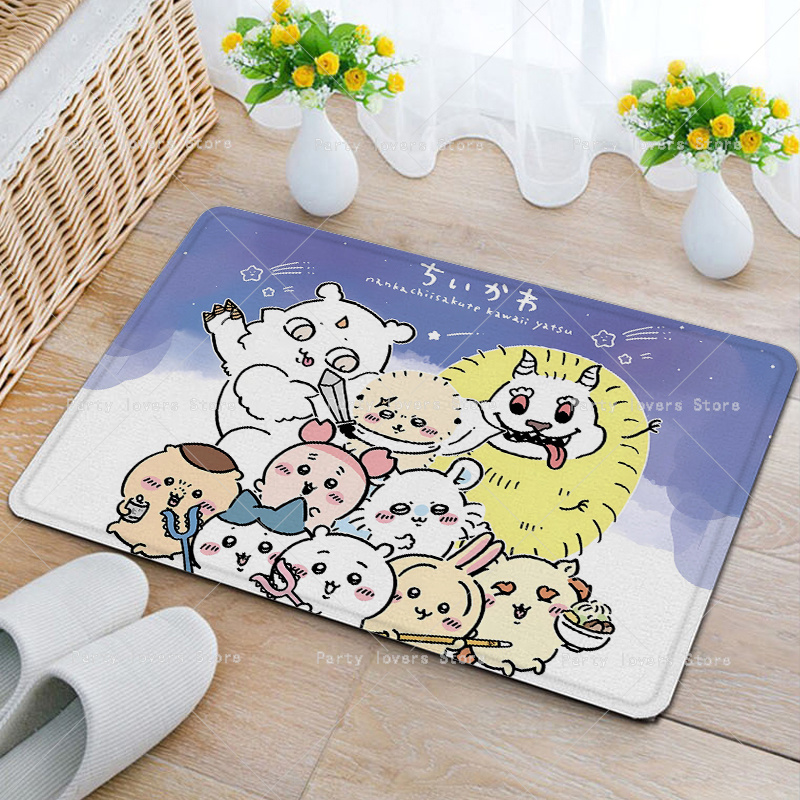 Anime Chiikawas Flannel Carpet - Home Goods Bathroom Mats 评论和价格