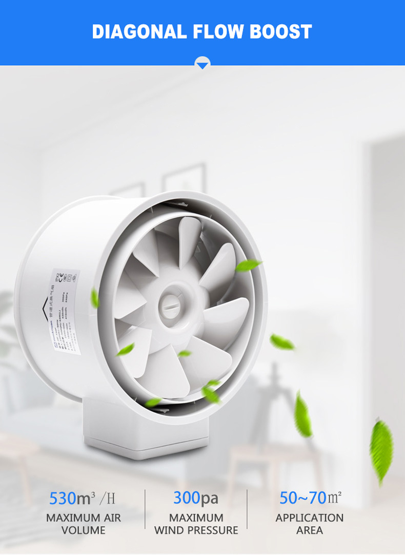 6'' Inline Duct Fan Air Ventil - Home Bathroom Extractor Fan 评论和价格