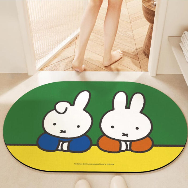 Miffy Anti Slip Floor Mats Ins - Home Goods Bathroom Mats 评论和价格