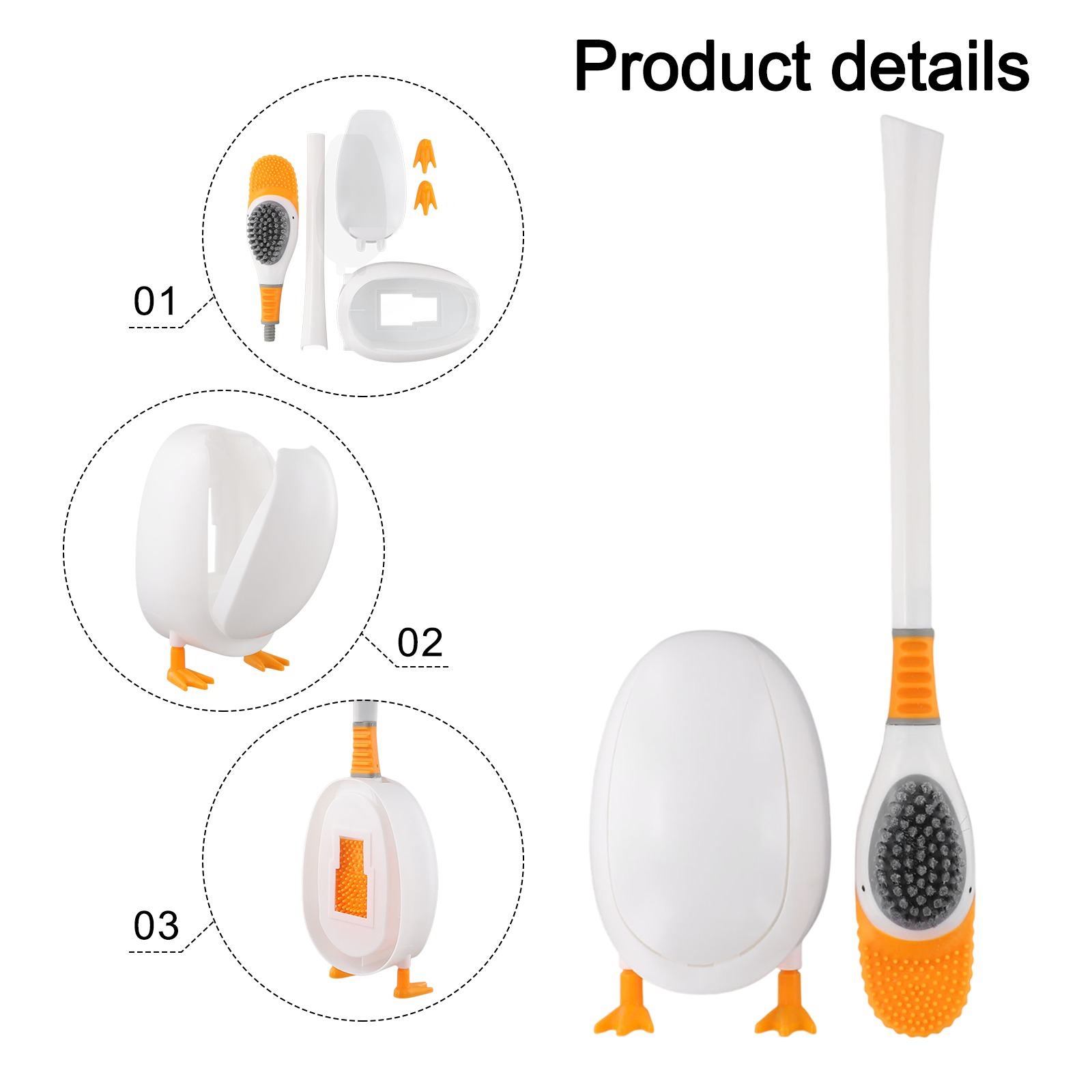 1PC Silicone Toilet Brush With - Home Bathroom Cleaning 评论和价格