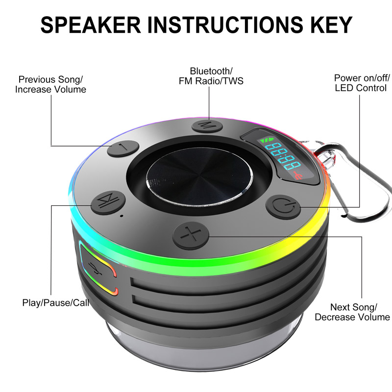 Shower Bluetooth 5.3 Speaker W - Home Bathroom Called 评论和价格