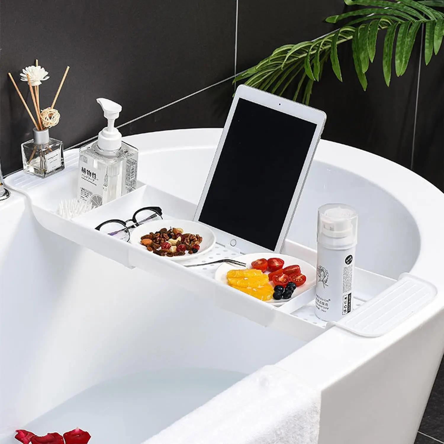 Expandable Drain Bath Shelf Ca - Bath Caddy Tray 评论和价格