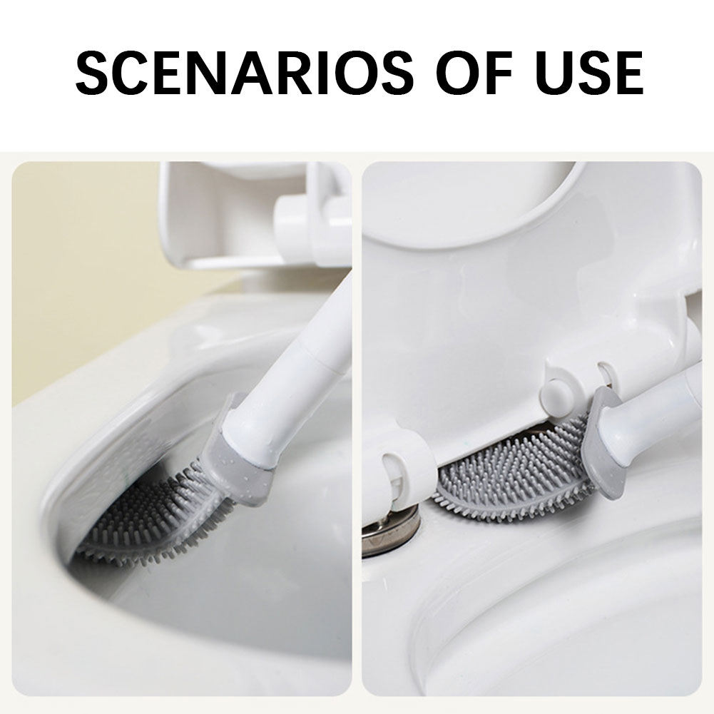 Silicone Toilet Brush With Hol - Home Bathroom Cleaning 评论和价格