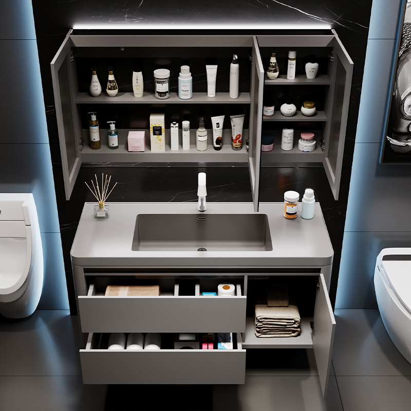 Organizer Mirror Bathroom Cabi - Home Bathroom Partition Wall 评论和价格