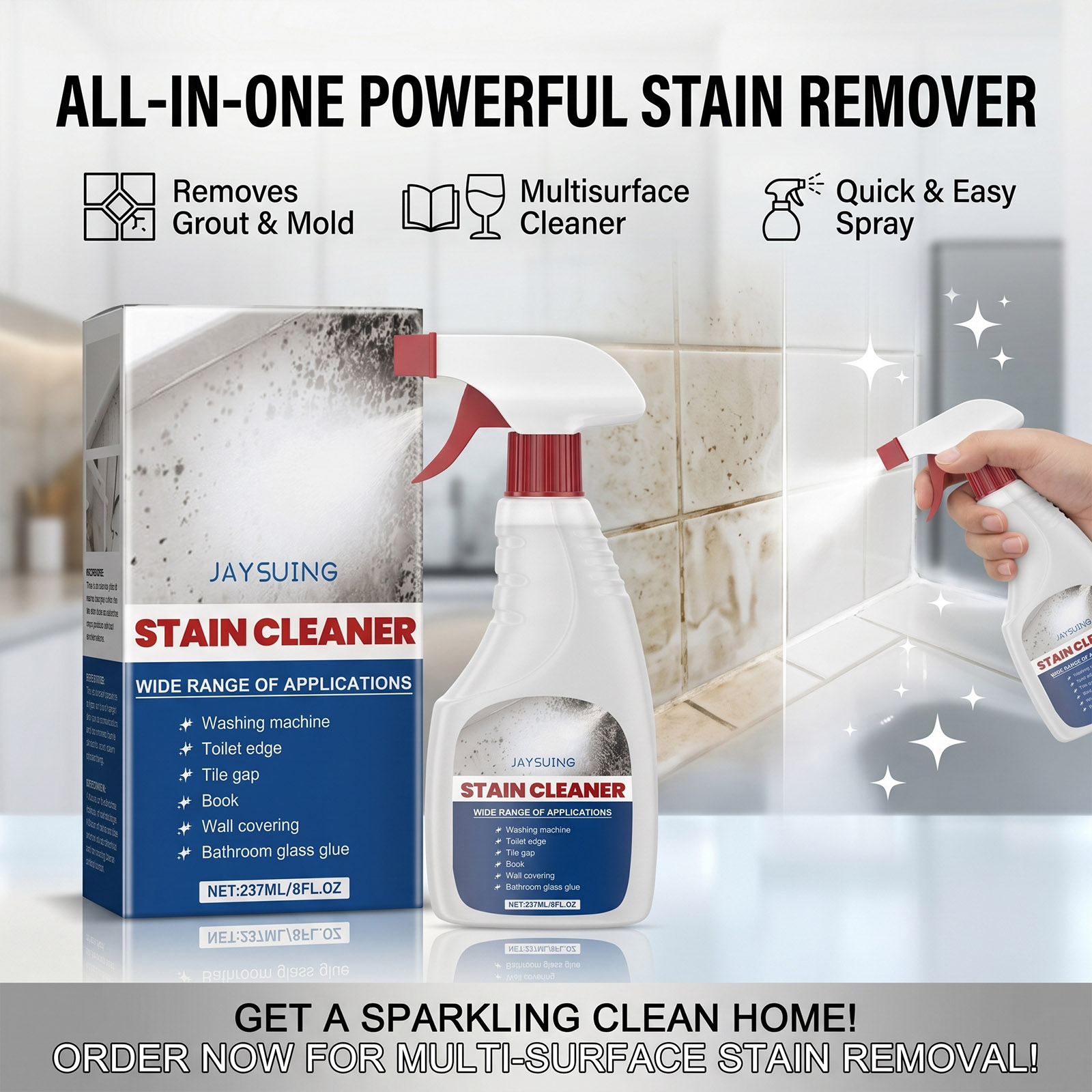 Mildew Remover Wall Spray Clea - Home Bathroom Cleaning 评论和价格