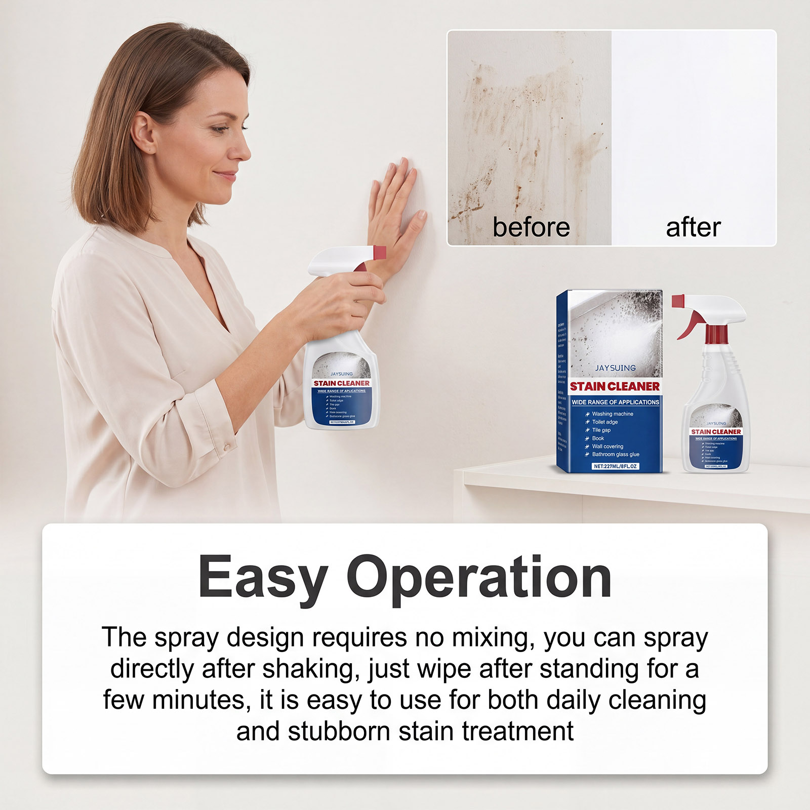 Mildew Remover Wall Spray Clea - Home Bathroom Cleaning 评论和价格