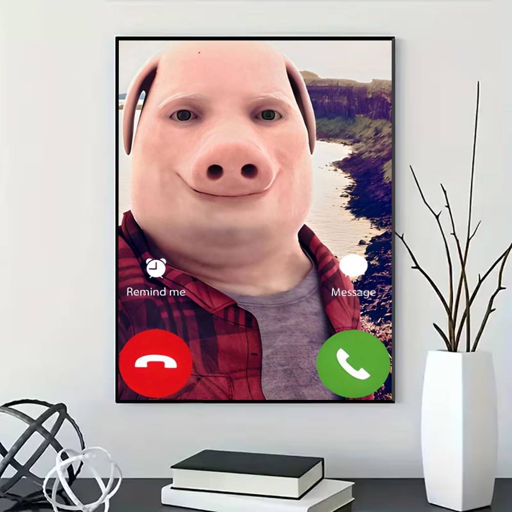 John Pork is Calling Poster fo - Home Bathroom Called 评论和价格