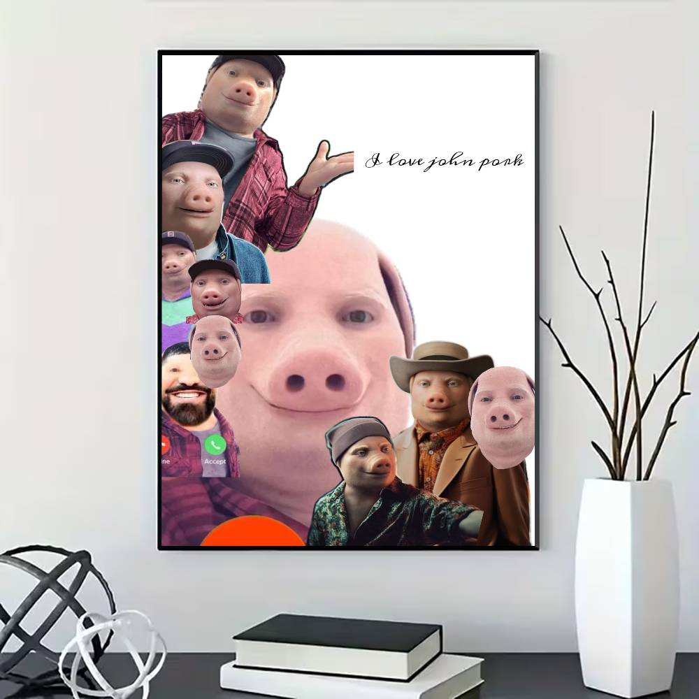 John Pork is Calling Poster fo - Home Bathroom Called 评论和价格