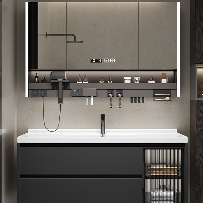 Luxury Mirror Bathroom Cabinet - Home Bathroom Partition Wall 评论和价格