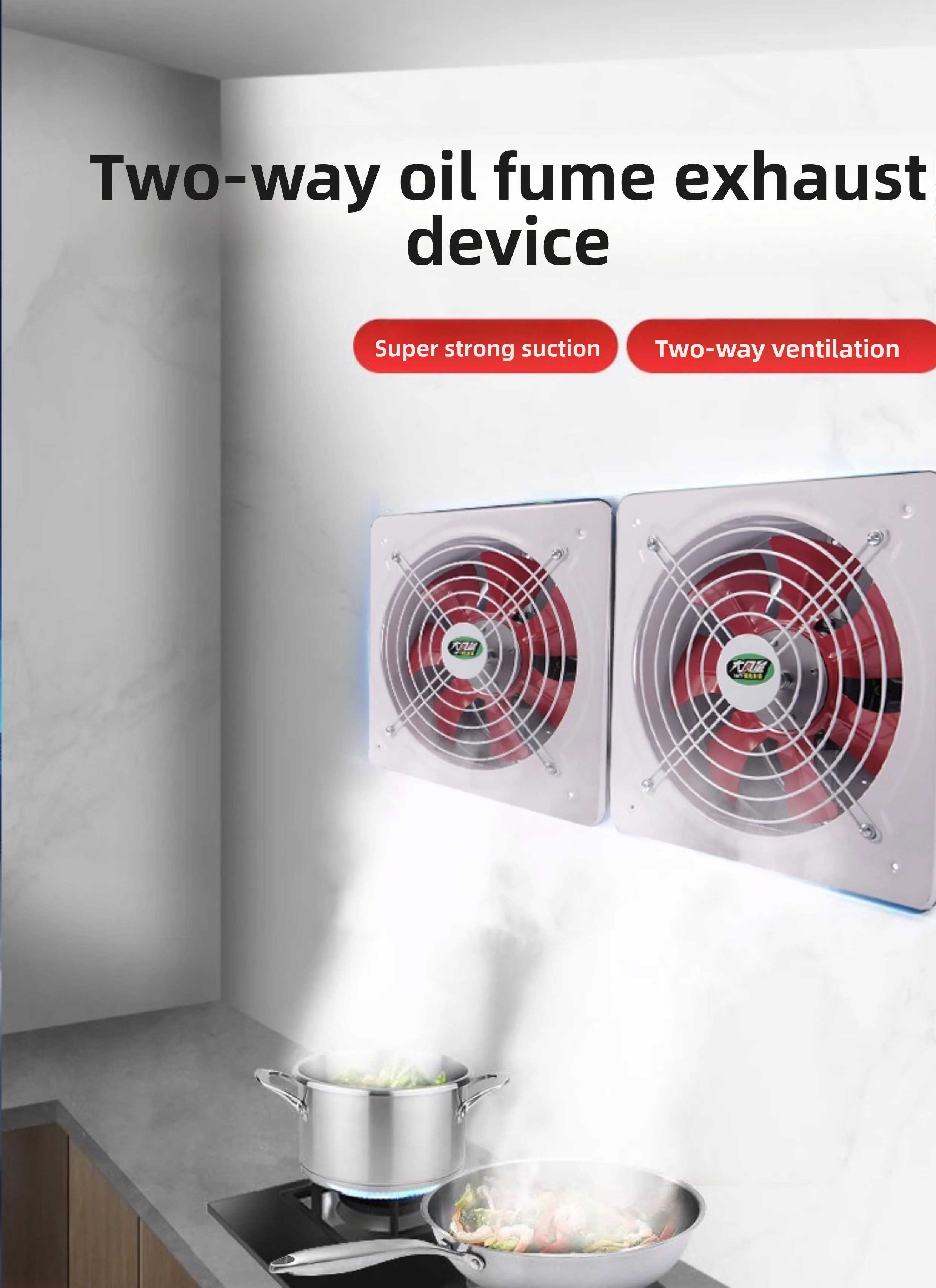 220V Powerful Kitchen Exhaust  - Home Bathroom Extractor Fan 评论和价格