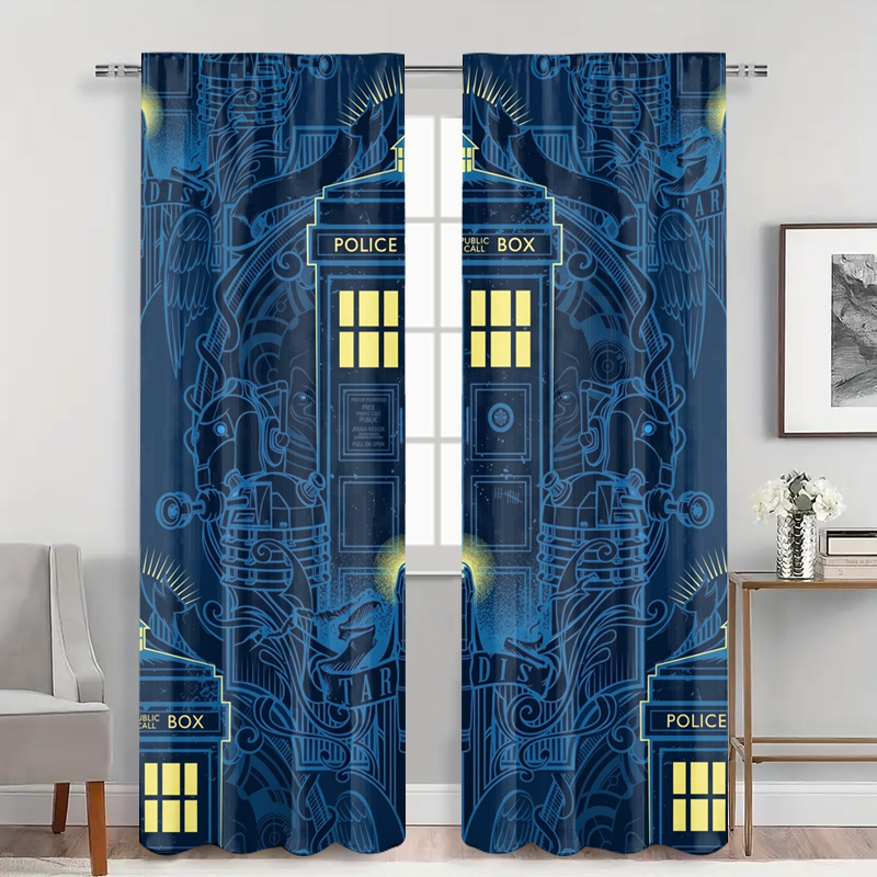 Vintage Blue Graphic Police Ca - Home Bathroom Called 评论和价格