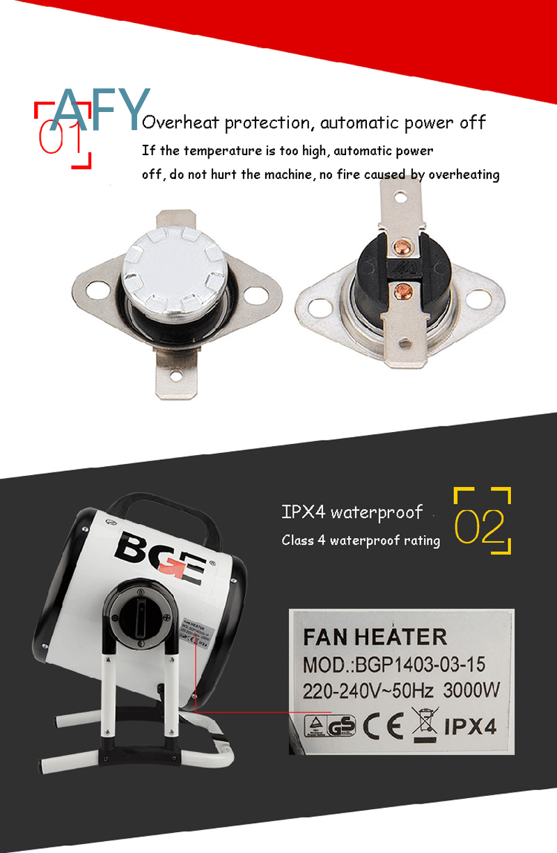 3000W Electric Heater for Bath - Home Bathroom Hand Dryer 评论和价格